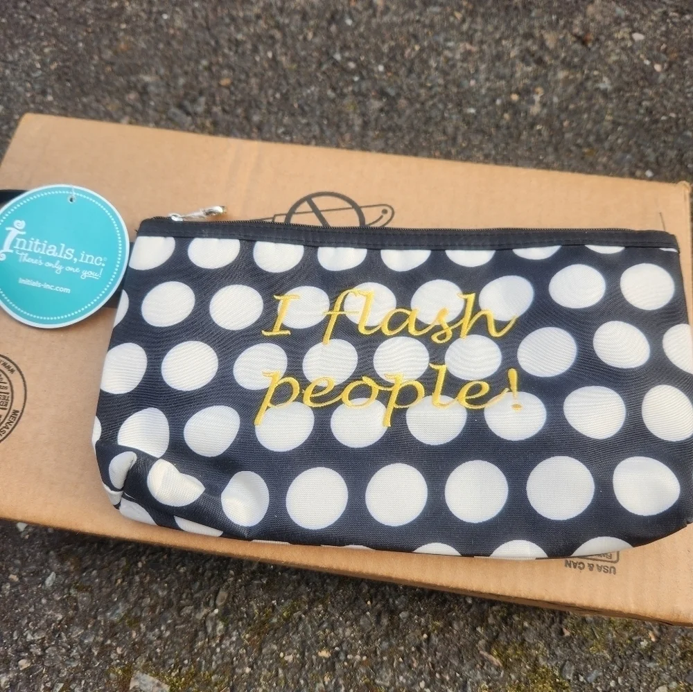 Pack it Pocket Initials Inc Polka Dot
